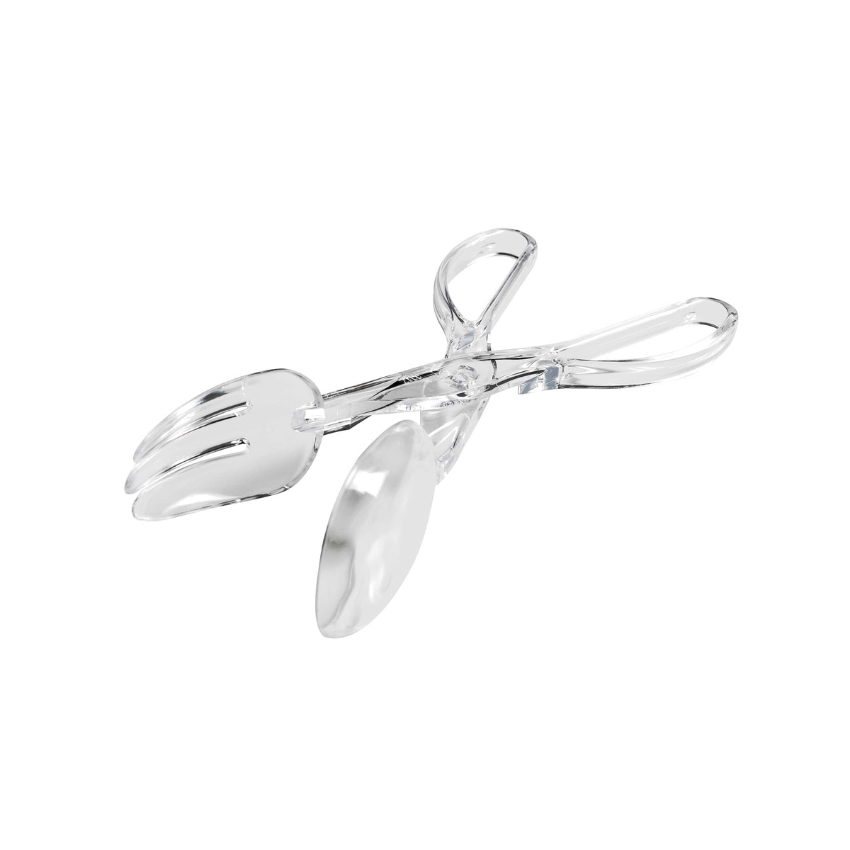 Salad Scissor Tongs, Clear — Case of 48 (Item 3304-CL)