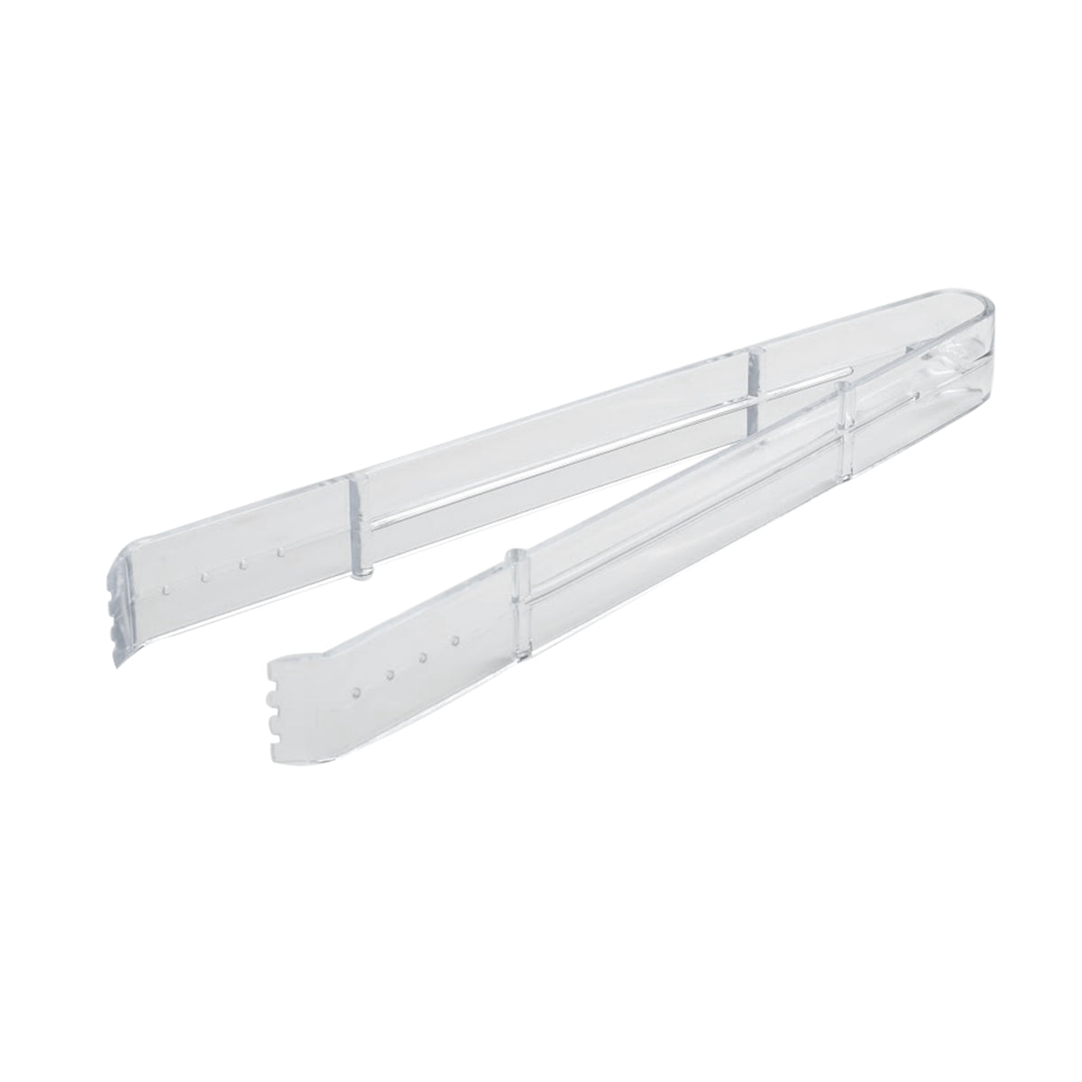 9" Tongs Heavy Duty, Clear — Case of 100 (Item 3310-CL)