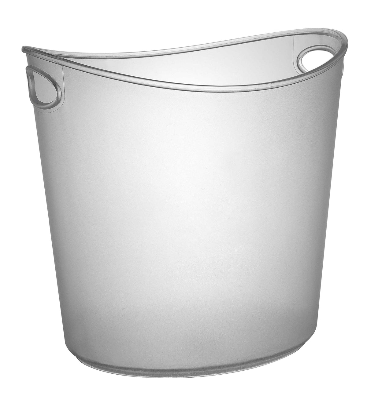 1 Gallon Oval Ice Bucket, Clear — Case of 6 (Item 3404)