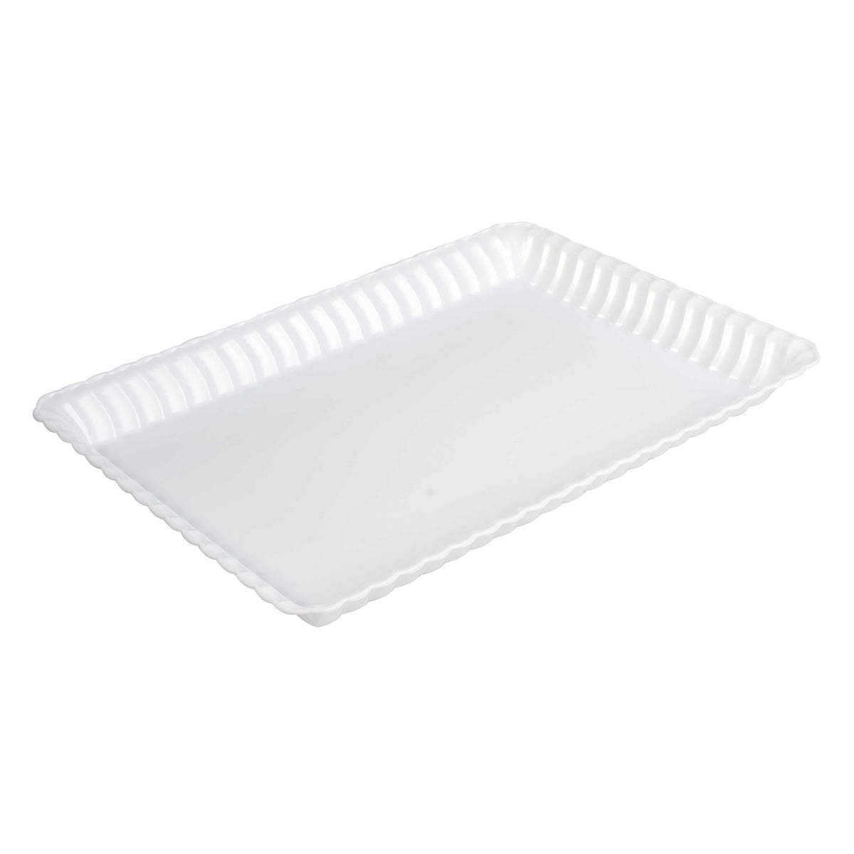 9"X13" Serving Tray-Bulk, White — Case of 48 (Item 294-WH)
