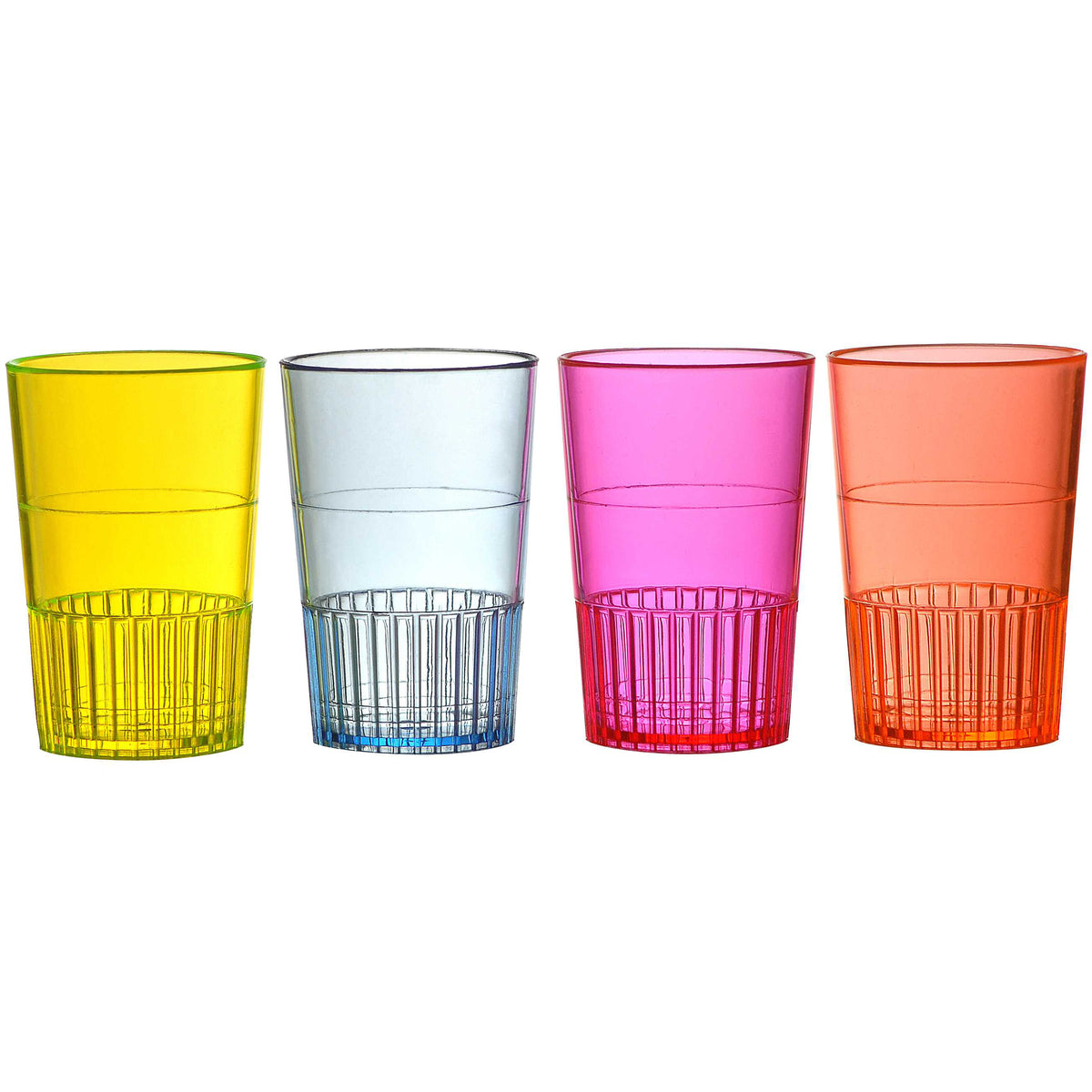 1.5 oz. Neon Shooters-Multicolor, Bl,Org,Rd,Y — Case of 300 (Item 4115-MIX)