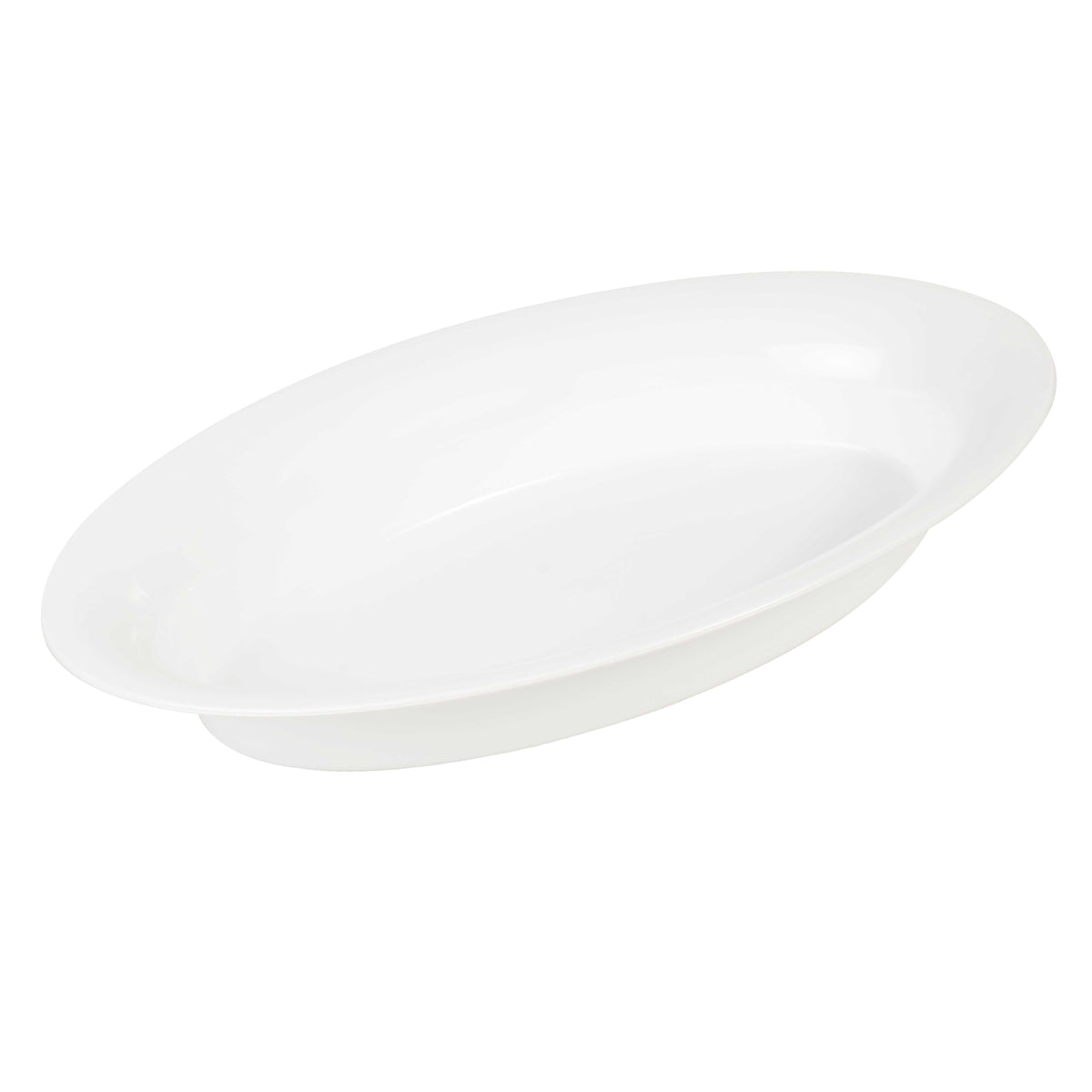 14" X 21" 250 oz. Oval Bowl, White — Case of 20 (Item 3514D-WH)
