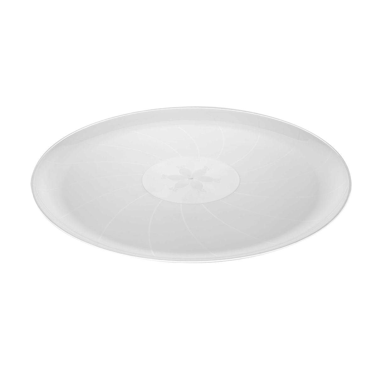 14" Classic Round Tray, Clear — Case of 25 (Item 8401-CL)