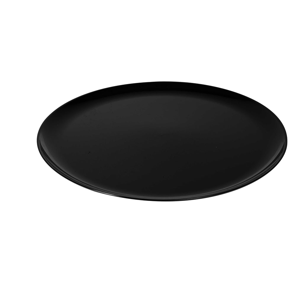 16" Classic Round Tray, Black — Case of 25 (Item 8601-BK)
