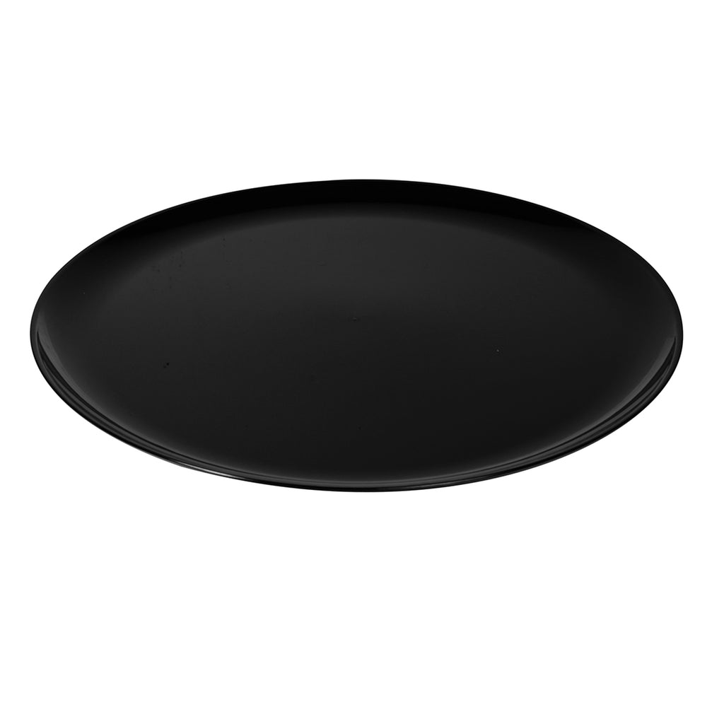 18" Classic Round Tray, Black — Case of 25 (Item 8801-BK)