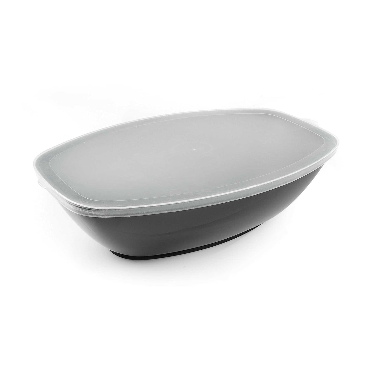 Luau Bowl PP Flat Lid, Clear — Case of 50 (Item 9501-L)