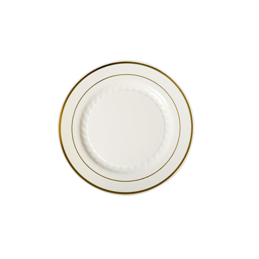 6" Plate, Bone — Case of 150 (Item 506-BO)