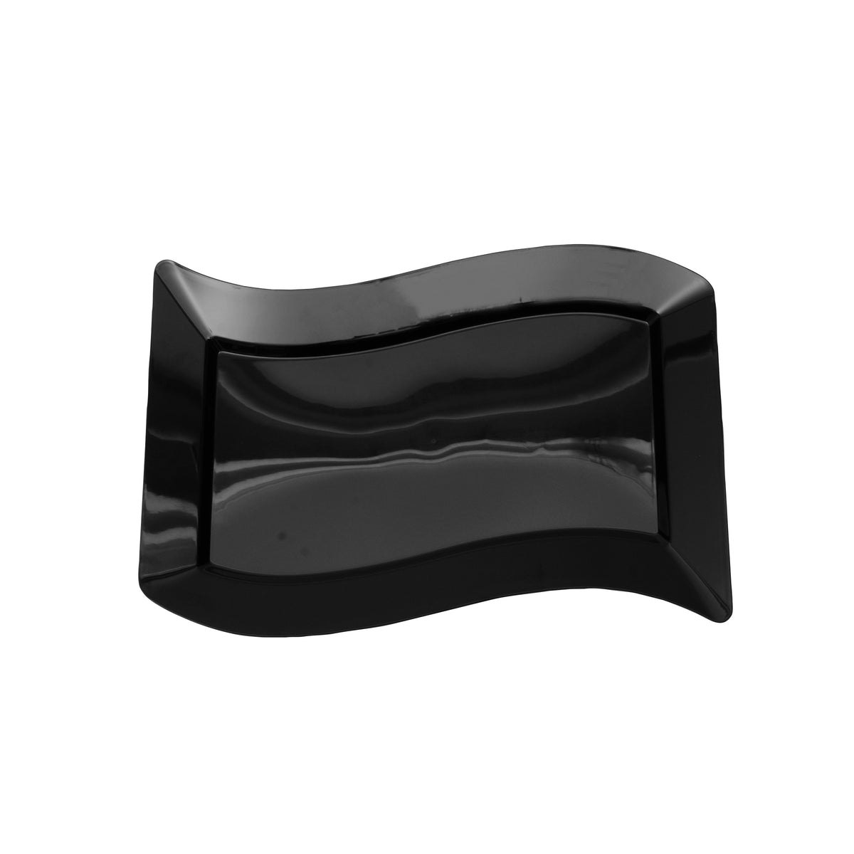 7.5" X 12" Luncheon Plate, Black — Case of 120 (Item 1407-BK)
