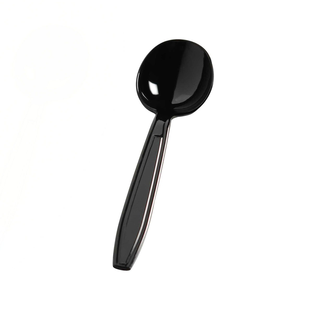 Extra Heavy Cutlery-Soup Spoons, Black — Case of 1000 (Item 2525-BK)