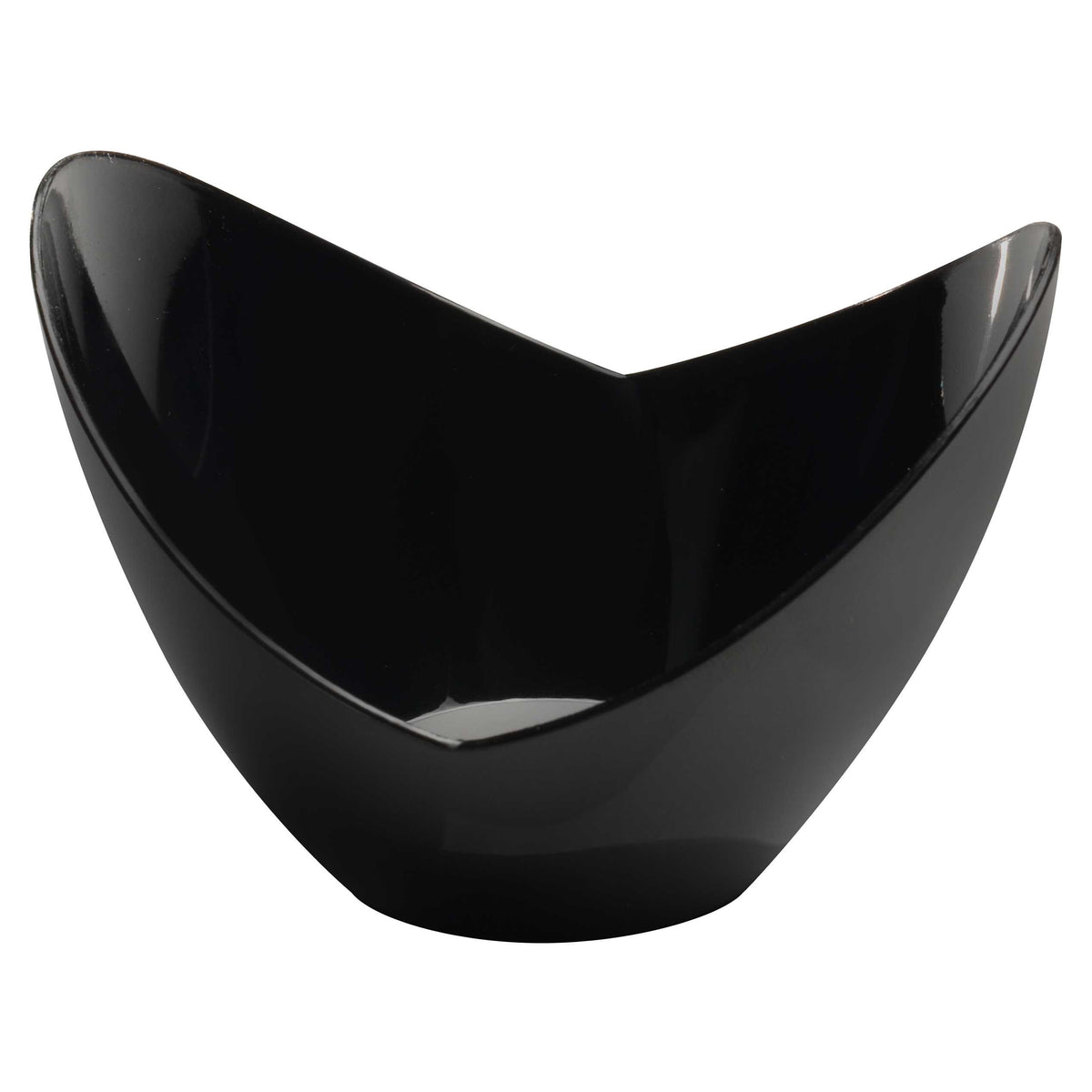 3.5" X 2.6" Tiny Tureens (Oval Bowl), Black — Case of 240 (Item 6302-BK)