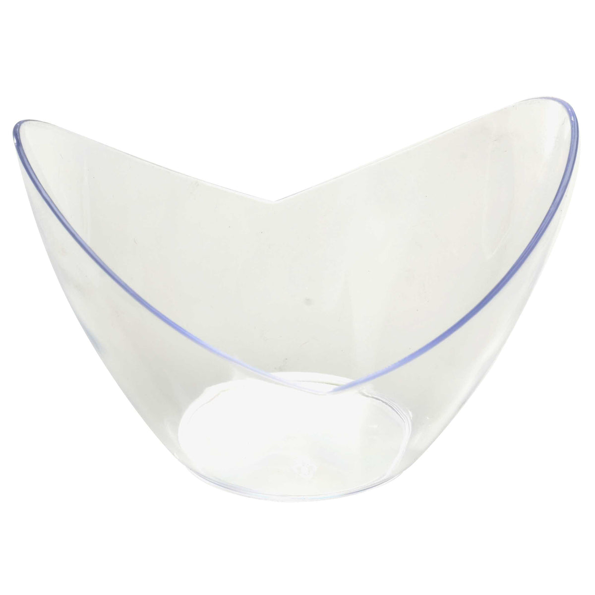 3.5" X 2.6" Tiny Tureens (Oval Bowl), Clear — Case of 240 (Item 6302-CL)