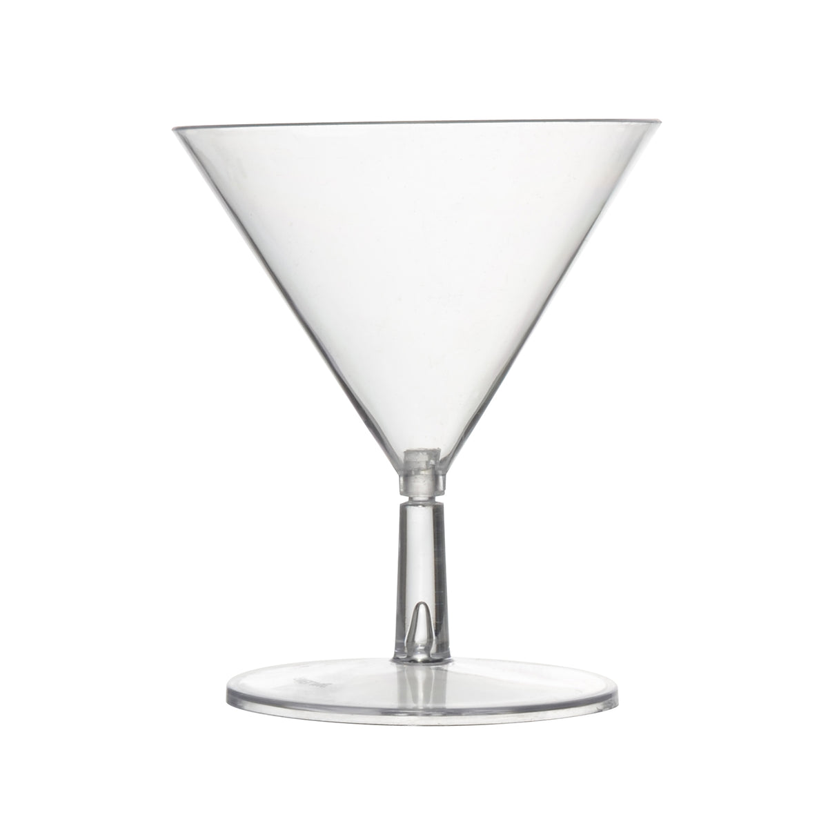 2 oz. Tiny Tinis- 2 Pc. (Martini), Clear — Case of 120 (Item 6401-CL)