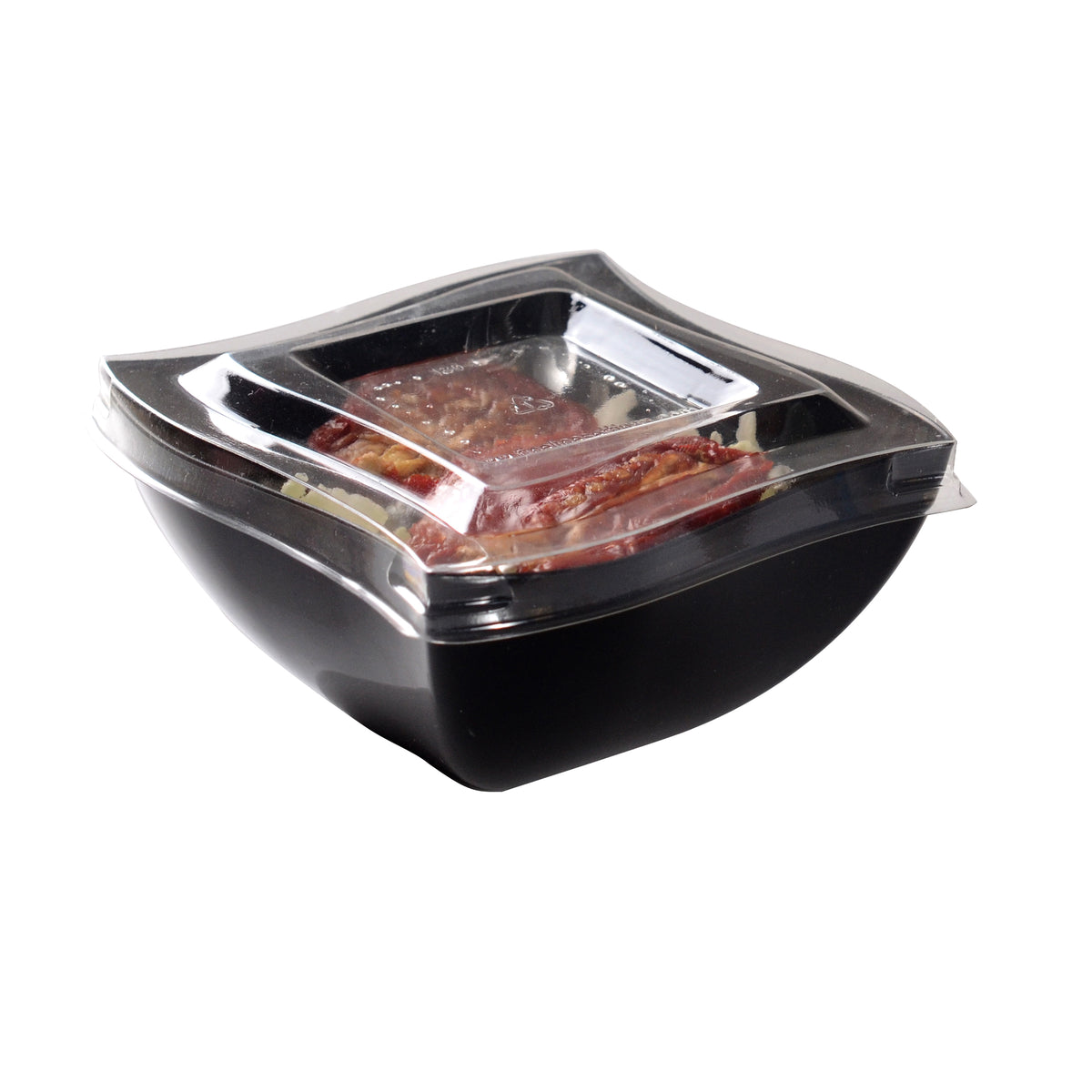 8 oz. Bowl Flat Lid PET, Clear — Case of 100 (Item 180-L)