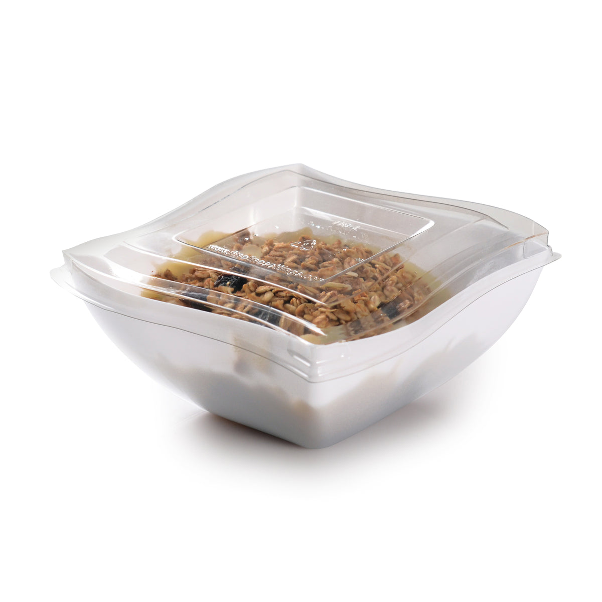 16 oz. Bowl Flat Lid PET, Clear — Case of 100 (Item 116-L)