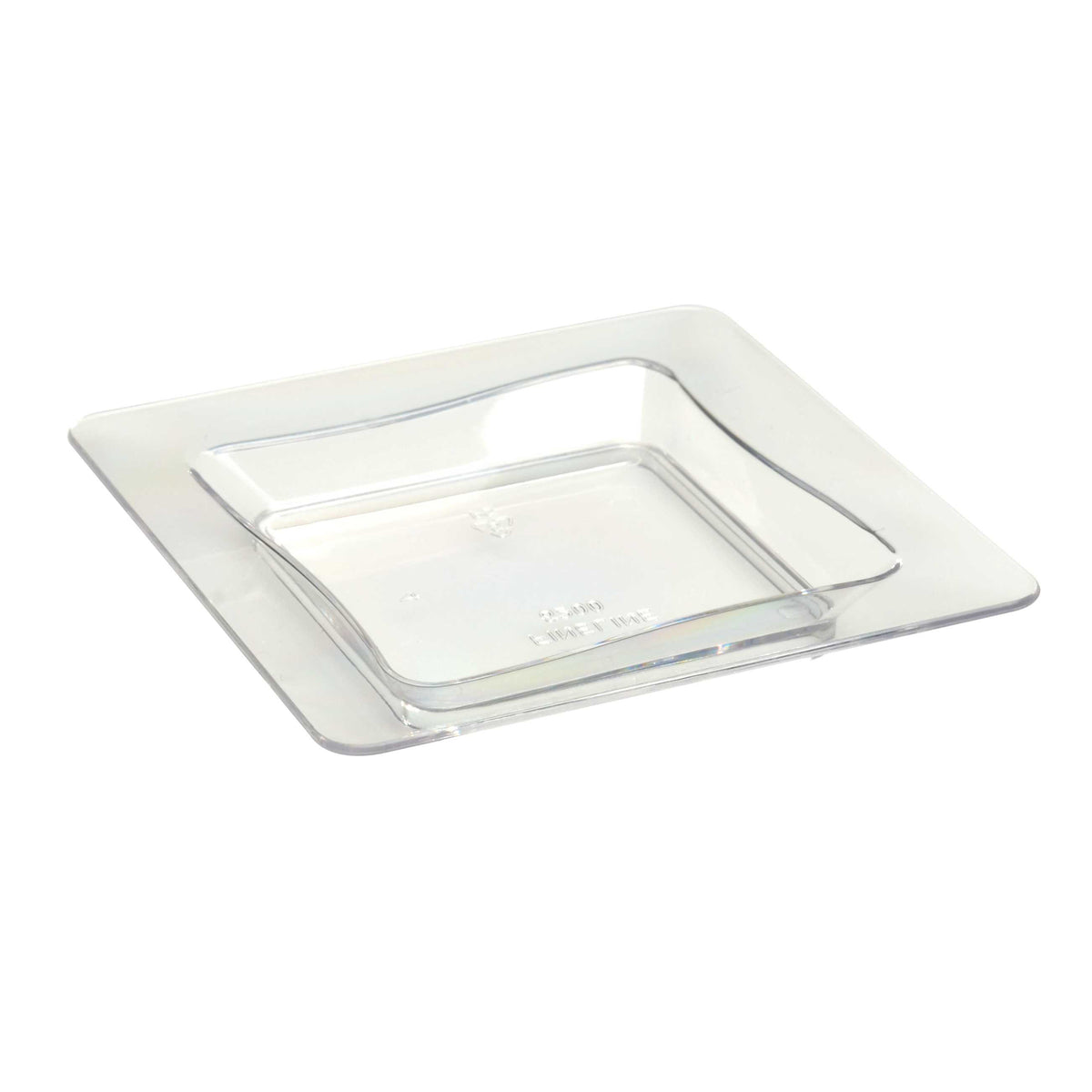 3" X 3" Tiny Trays, Clear — Case of 200 (Item B6200-CL)