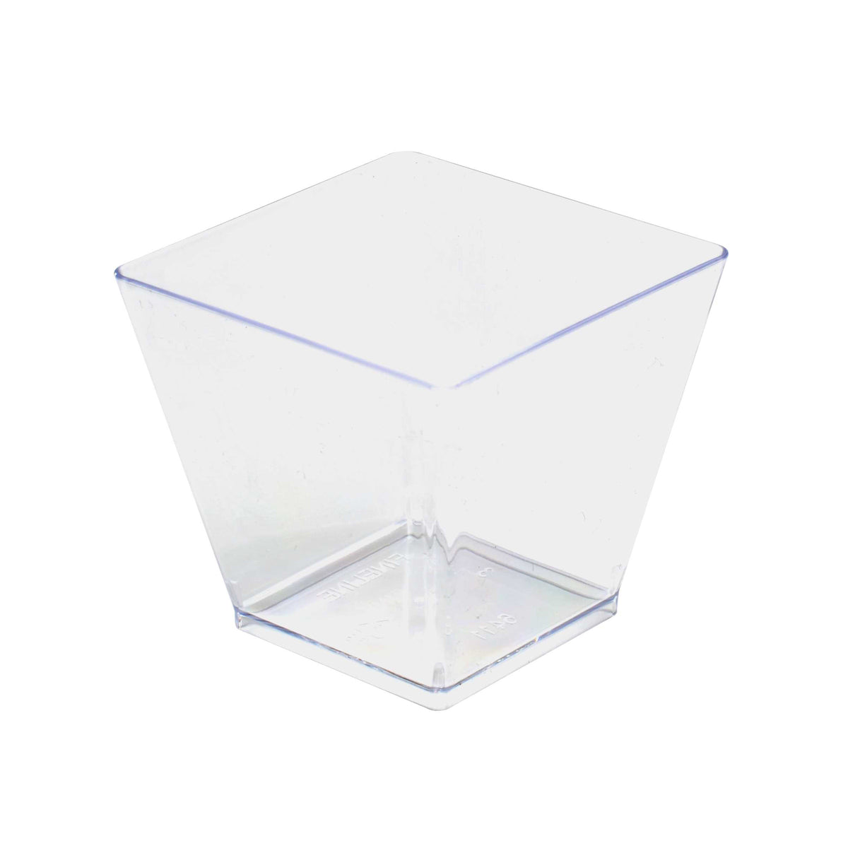 2 oz. Tiny Cube, Clear — Case of 200 (Item 6411-CL)