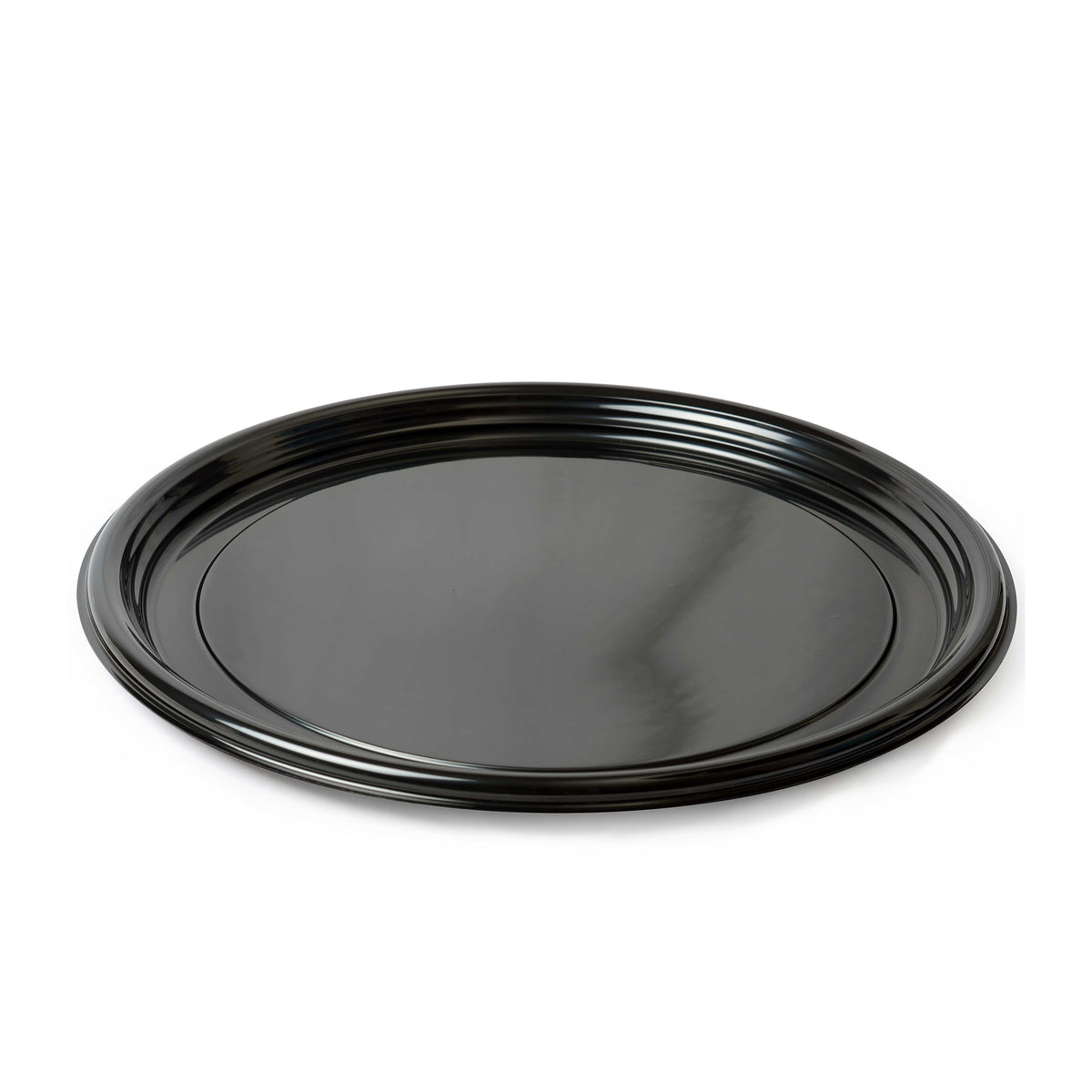 18" Vintage Round Tray, Black — Case of 25 (Item 7810TF-BK)