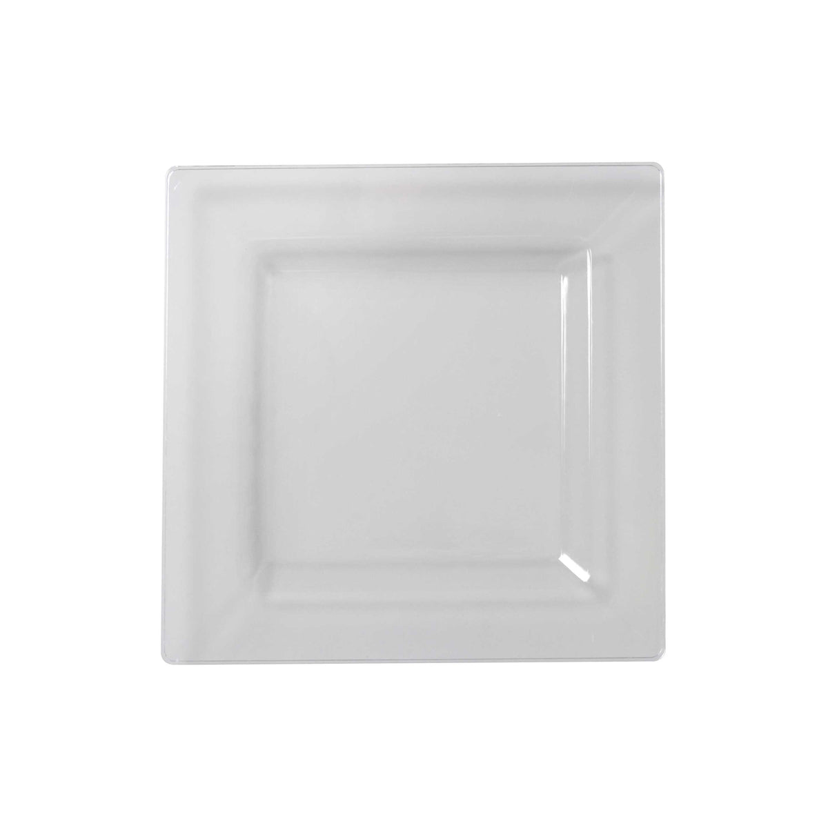 8" Square Salad Plate, Clear — Case of 120 (Item 1608-CL)