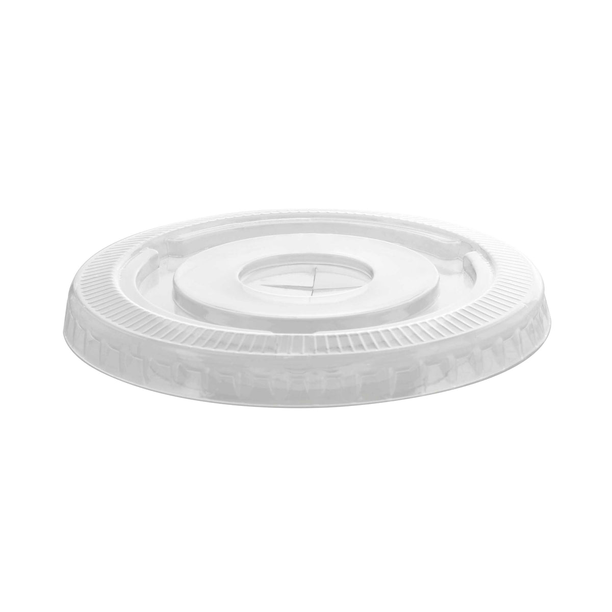 Fits 8-10 oz. PET Flat Lid w/ Slot (78 mm), Clear — Case of 1000 (Item 3178FLS)