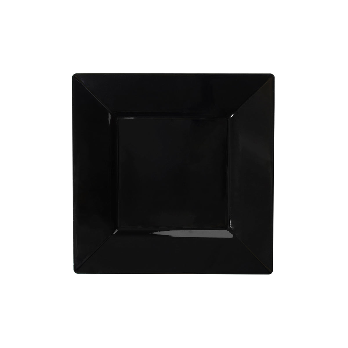 8" Square Salad Plate, Black — Case of 120 (Item 1608-BK)