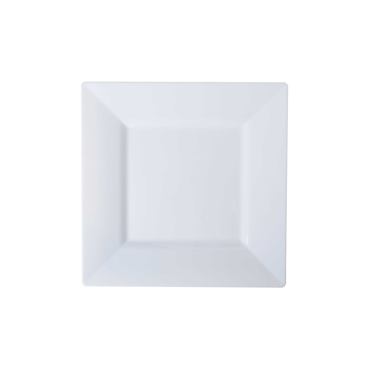 9.5" Square Dinner Plate, White — Case of 120 (Item 1609-WH)