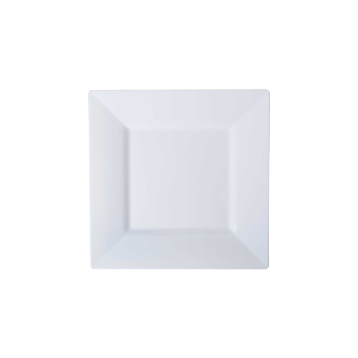 10.75" Square Dinner Plate, White — Case of 120 (Item 1610-WH)
