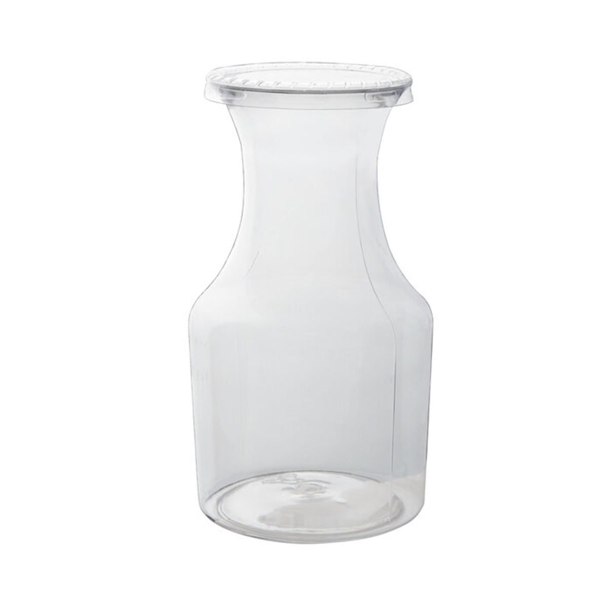 Flat PET Lid - 7.5 oz. Wine Pitcher, Clear — Case of 300 (Item 6417-L)
