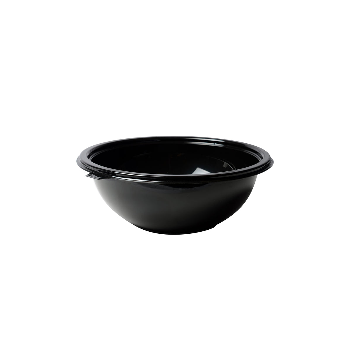 16oz. SALAD BOWL PET BLACK, CLEAR
