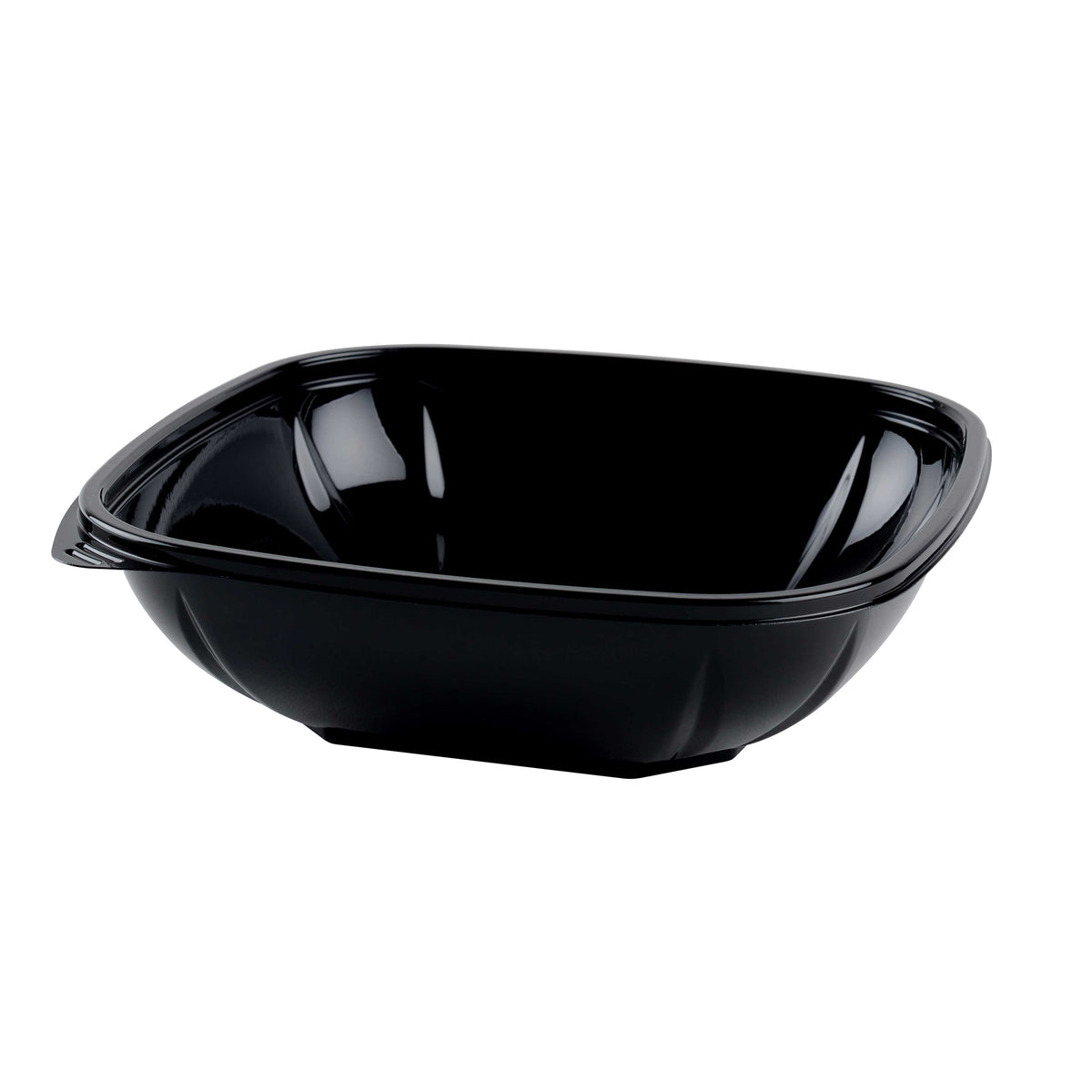 32 oz. Medium, Square Bowl PET, Black — Case of 300 (Item 15032M-BK)