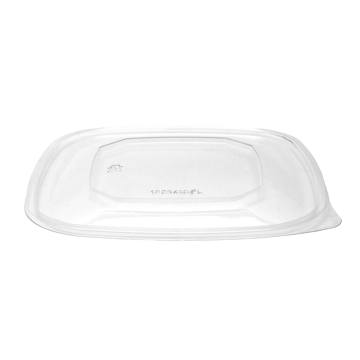Flat Lid for Medium Square Bowls PET, Clear — Case of 300 (Item 15234M-FL)