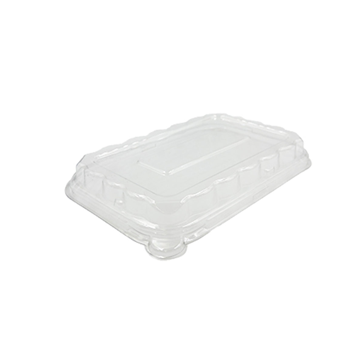 8.5" X 5.5" Dome Lid for 24/32 oz. Rectangle Bowls, Clear — Case of 300 (Item 42RCL2432)