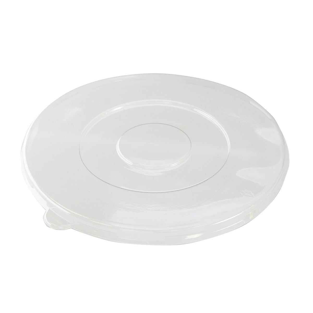 8" Flat Lid for Round Bowls, Clear — Case of 300 (Item 42RBFL)