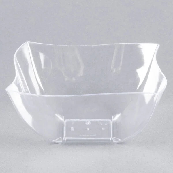 Fineline 116-CL Wavetrends 16 oz. Clear Plastic Bowl Select Color Clear Black White- 80/Case