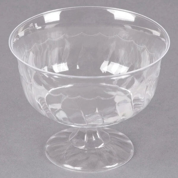 Fineline 8 oz. One-Piece Plastic Dessert Cup - 240/Case