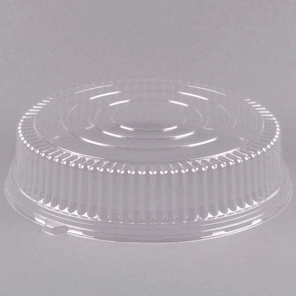 Fineline 18" Clear PET Plastic Round High Dome Lid - 25/Case