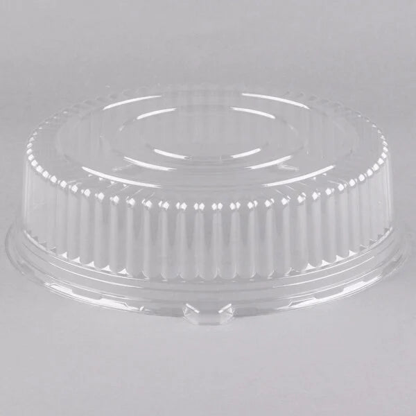 Fineline 16" Clear PET Plastic Round High Dome Lid - 25/Case