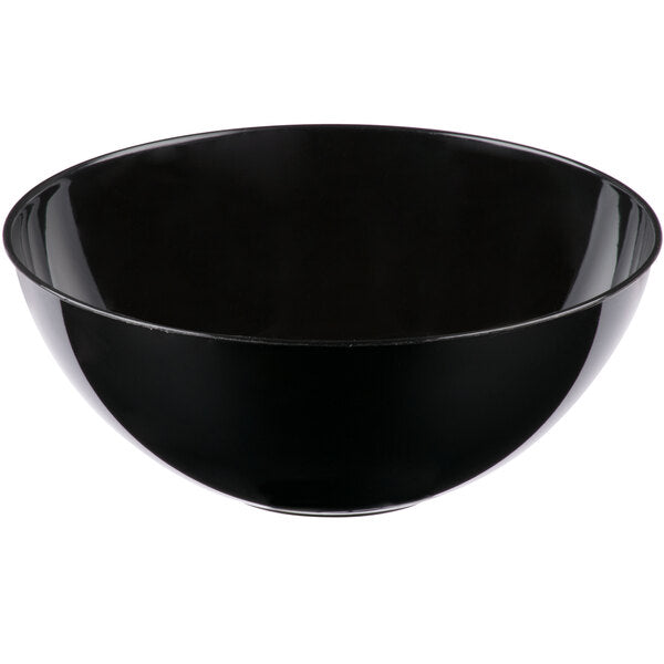 Fineline 60 oz. Plastic Round Bowl Select Color Black White Clear - 50/Case