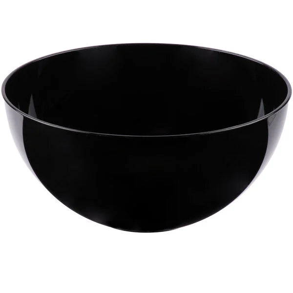 Fineline 100 oz. Plastic Round Bowl Select Color Black White Clear- 24/Case