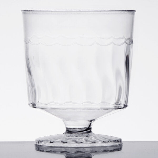 Fineline 2 oz. 1-Piece Clear Plastic Wine Cup - 240/Case