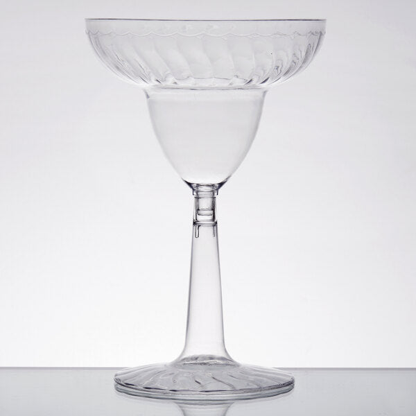 Fineline 12 oz. Plastic Margarita with Clear Base - 144/Case