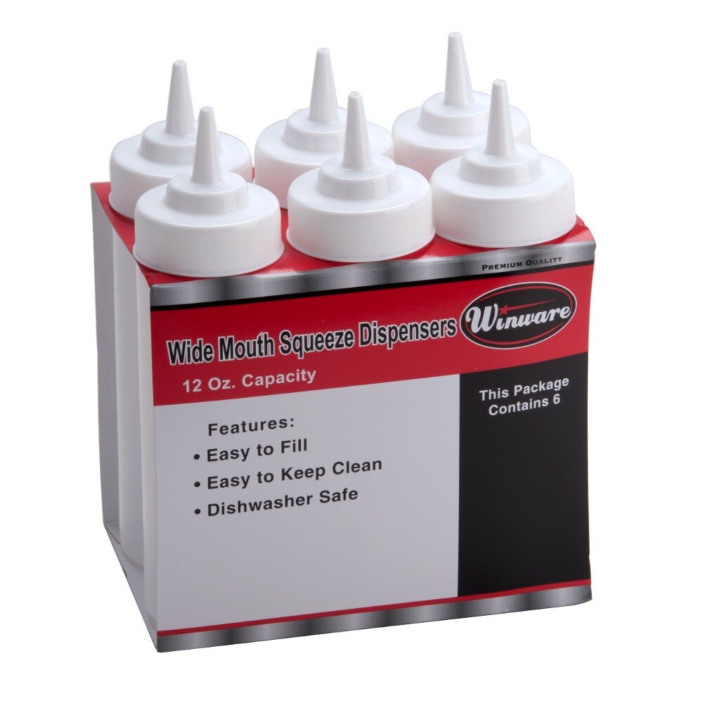 Squeeze Bottle Clear 12 oz