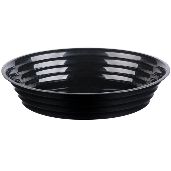Fineline ReForm 128 oz. Microwavable Plastic Catering Bowl Select Color Black White - 25/Case