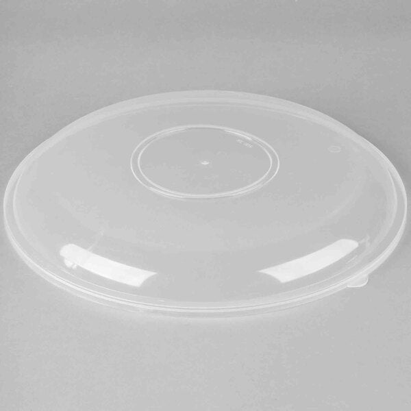 Fineline 16" Clear High Dome Microwavable Plastic Catering Bowl Lid - 25/Case