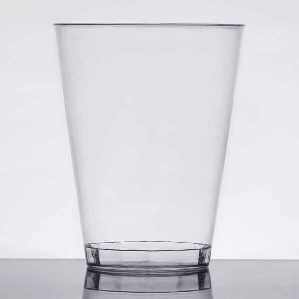 Fineline 10 oz. Tall Clear Hard Plastic Tumbler - 500/Case