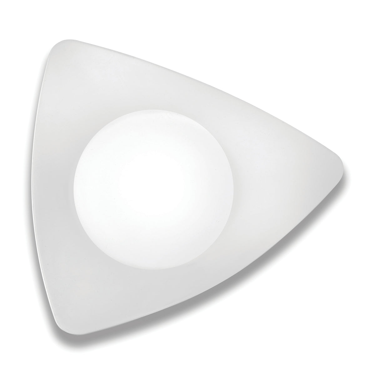 10" X 11.8" Triangle Dinner Plate, White — Case of 120 (Item EMI-TRP10.WH)