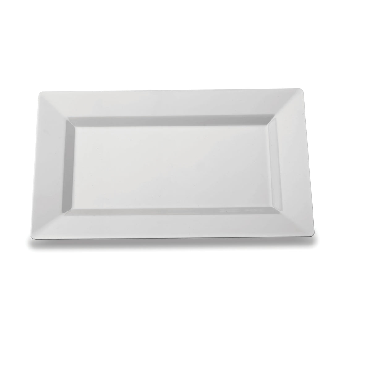 13.5" X 8.5" Rectangular Dinner Plate, White — Case of 120 (Item EMI-RP11.WH)