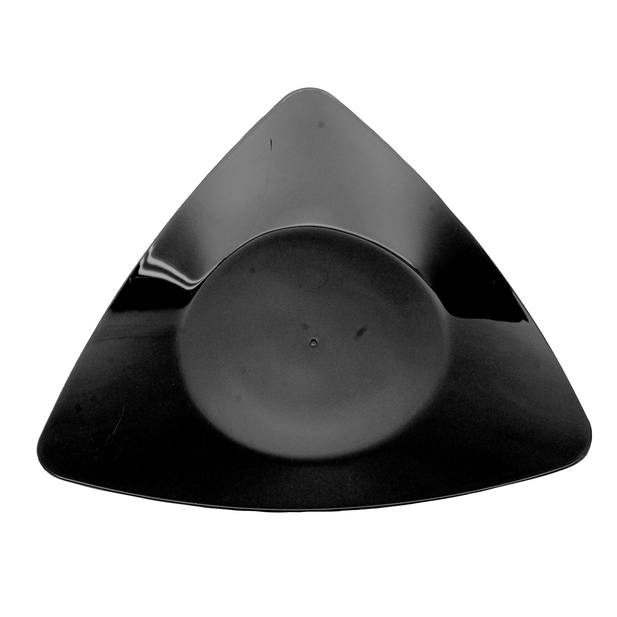 10" X 11.8" Triangle Dinner Plate, Black — Case of 120 (Item EMI-TRP10.BK)