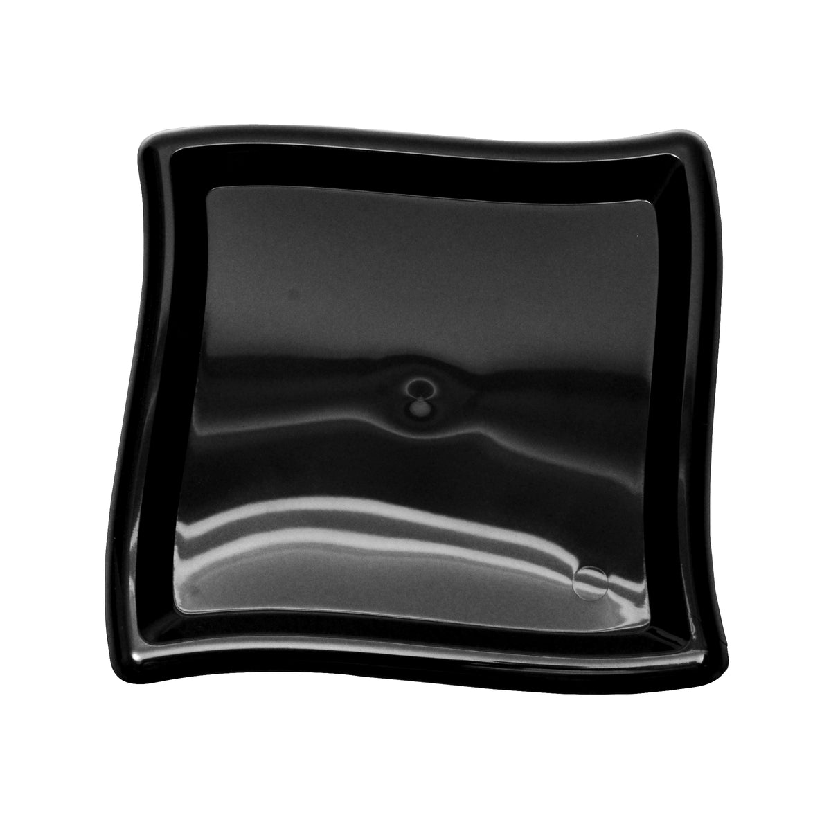 5.25" Square Plate, Black — Case of 120 (Item EMI-WP6.BK)