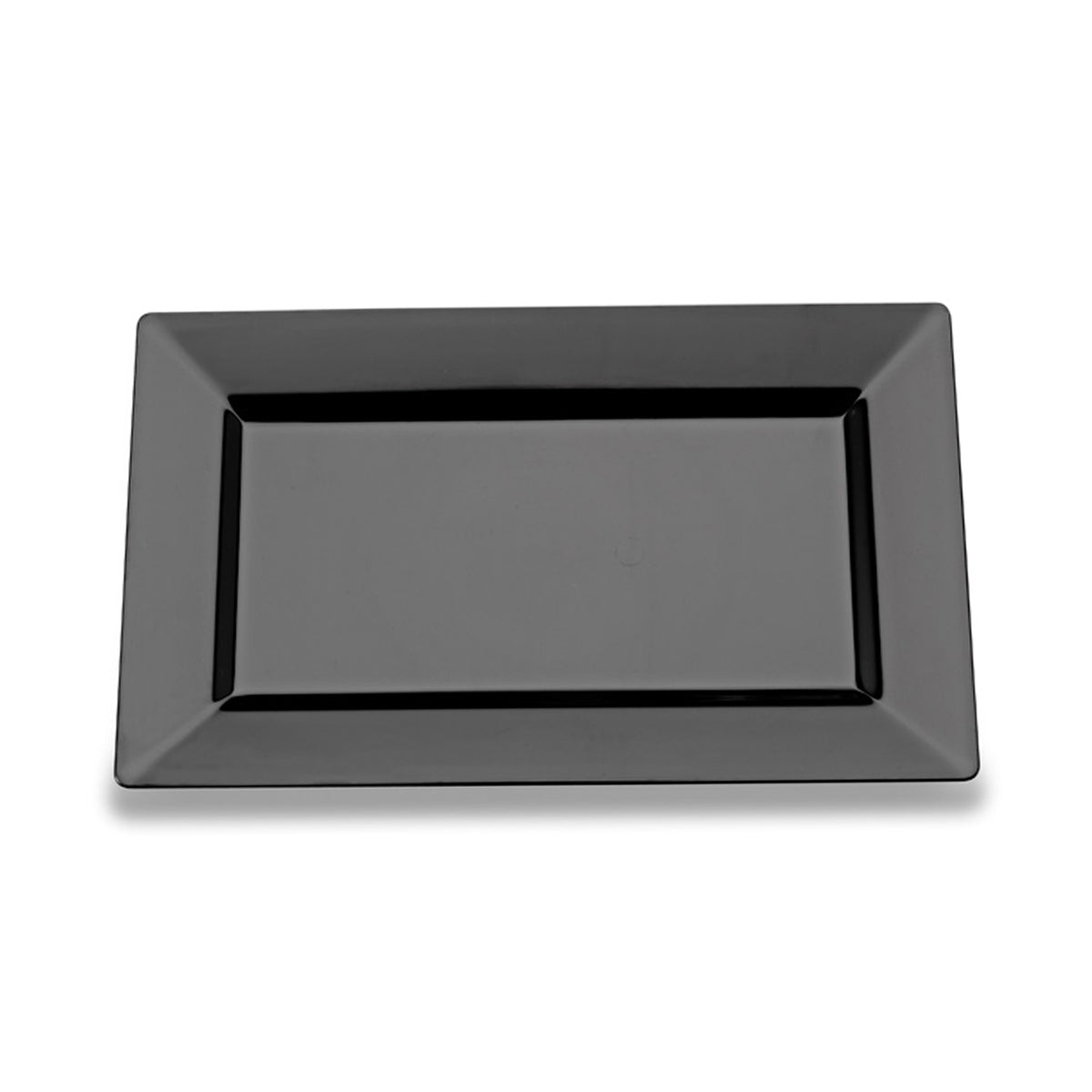 13.5" X 8.5" Rectangular Dinner Plate, Black — Case of 120 (Item EMI-RP11.BK)