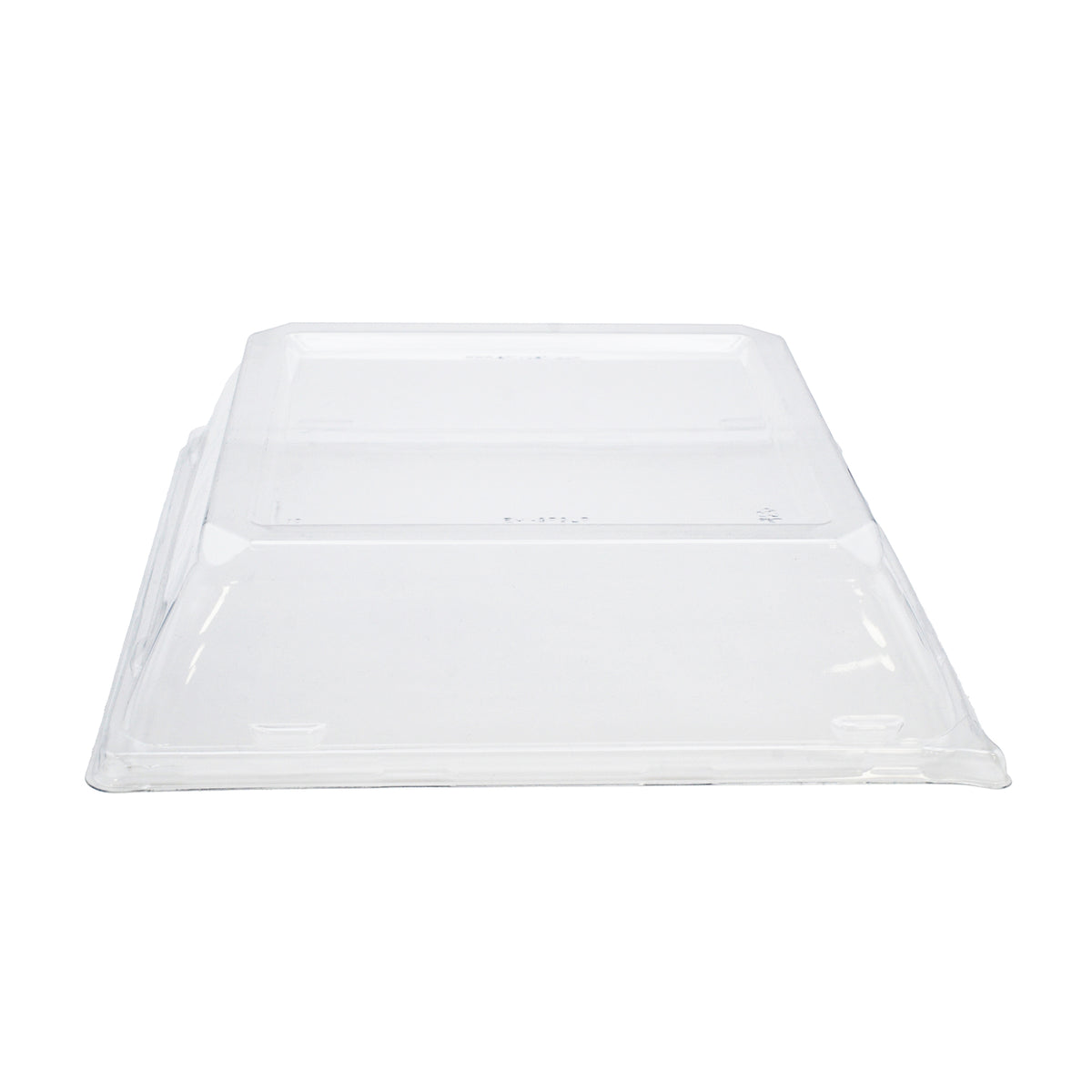9.5" Square PET Dome Lid, Clear — Case of 120 (Item EMI-SP9LP)